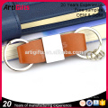 Promotional gifts loop leather fob keyring for women